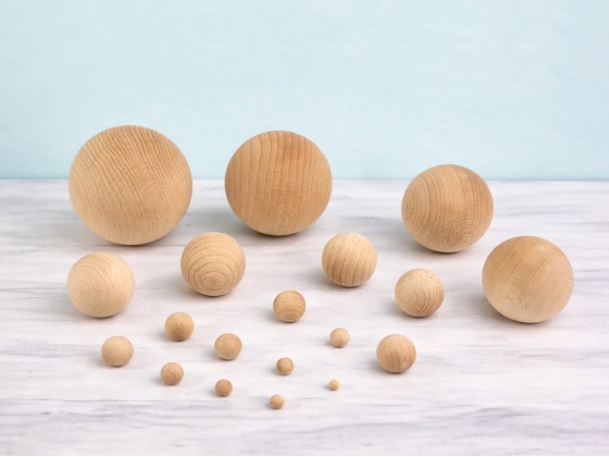 Bolas de madera sin taladro Ref.100
