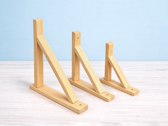 Wooden square for shelves several sizes Ref.T1051