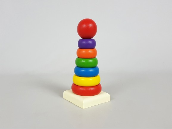 Juego encaje anillas arco iris Ref.CCJD56