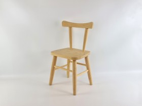 Silla infantil natural con asiento de madera Ref.AT31001