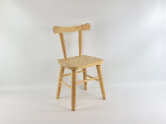 Silla infantil natural con asiento de madera Ref.AT31001