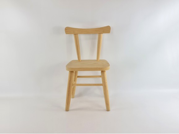 Silla infantil natural con asiento de madera Ref.AT31001