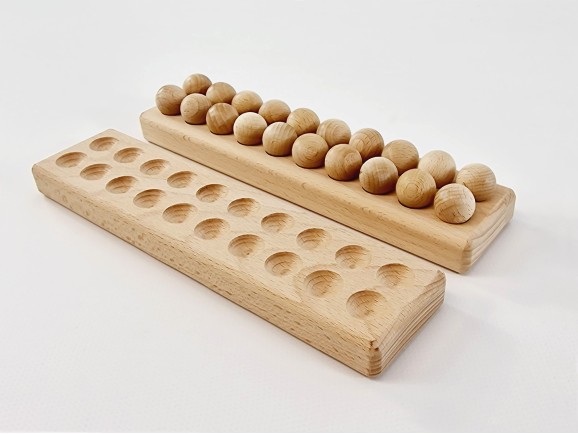 Tablero de madera para bolas Ø20 mm.Ref.MO196
