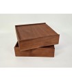 Aged Box 32x32x9 cm. with sliding Lid Ref.PC7BCX