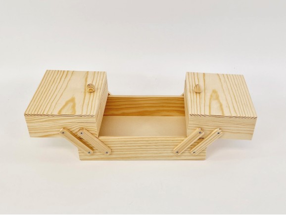 Tabletop wooden sewing box Ref.AW01MB