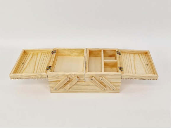 Tabletop wooden sewing box Ref.AW01MB