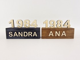 Wooden numbers with Name for Birthday Ref. 111919