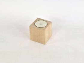 copy of Wooden candle holder 10x5x5 cm. Ref.ET2023