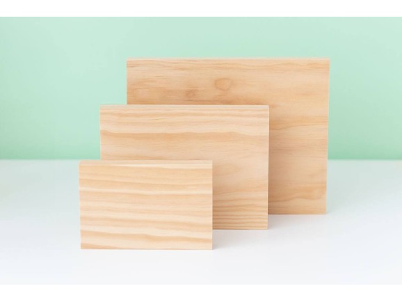 Pine bases 3 sizes, 2 cm thick. Ref.P1454