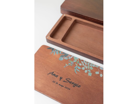Varnished photo box with magnets 2 sizes Ref.PCF5V