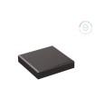 Peana de madera Cuadrada Negra 12x12x2 cm. Ref.MD20177M
