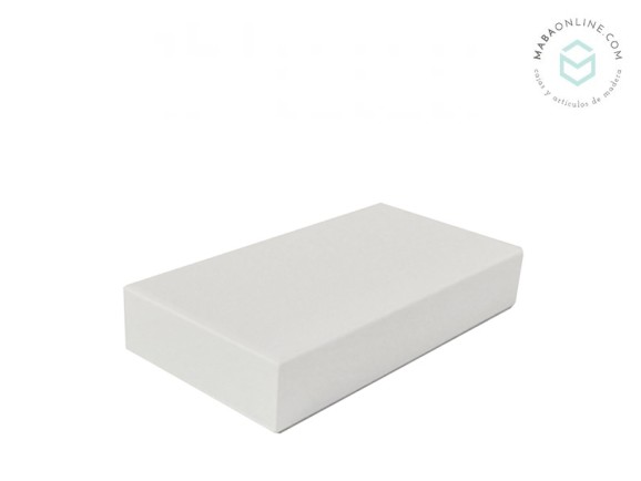 Rectangular base 14x8x3 cm. white Ref.MD10902M