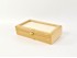 Caja de madera 28,5x15x7 cm. c/tapa de cristal y 2 bandejas Ref.PCR4V