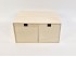 Caja de madera 33x27,5x17 cm. 2 cajones Ref.AW24641