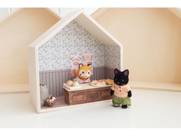 Wooden Matryoshka houses 3 pcs. without lid Ref.AW2460