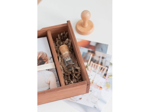 PenDrive Botellita de cristal y corcho Ref.USBCH4