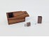 PenDrive de Madera Oscura y Cristal Ref.USBCH8