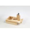 Pack PenDrive Madera + Caja Natural 1001 Ref.Pack1001CH2