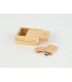 Pack PenDrive Madera + Caja Natural P1002 Ref.Pack1002CH2