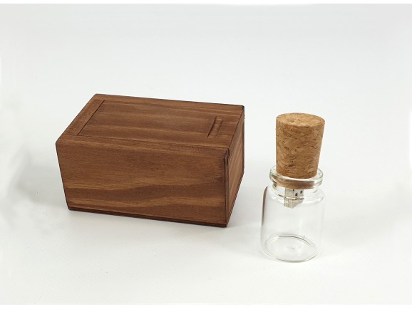 PenDrive Botellita de cristal y corcho Ref.USBCH4
