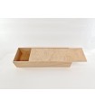 Caja de madera 85x28x16 cm. c/tapa corredera Ref.97OK