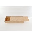 Wooden box 85x28x16 cm. with sliding lid Ref.97OK