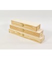 Caja de madera pino c/ bisagra y broche 3 medidas Ref.P1029