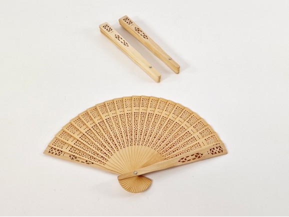 Natural wood fan Ref.AE2205