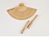 Natural wood fan Ref.AE2205