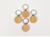 Round wooden keychain Ref.AE2025