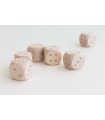 Wooden dice 3x3 cm. with dots Ref.DG397B