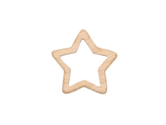 Estrella en madera de haya 5,8x5,8 cm. Ref.RM102