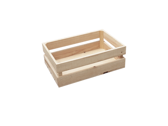 Natural Fruit Box 50x30x17 cm. 2 slats Ref.D2018N