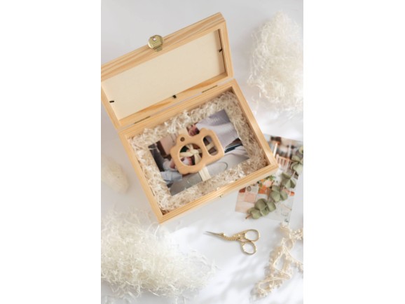Caja de madera c/tapa de cristal varias medidas Ref.P119