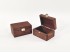 Aged wooden box 12x8x6.5 cm. with brooch Ref.PC1FP