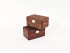 Aged wooden box 12x8x6.5 cm. with brooch Ref.PC1FP