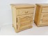 Rustic bedside table with door and drawer Ref.2253