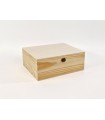 Wooden box case 27x22.5x11 cm. with hinge and clasp Ref.P35C45BS
