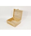 Caja estuche de madera 27x22,5x11 cm. c/bisagra y broche Ref.P35C45BS