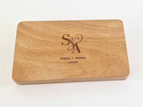 Caja para fotos barnizada c/imanes 2 medidas Ref.PCF5V