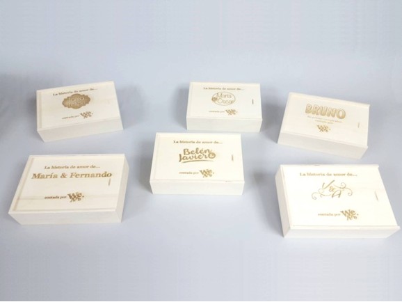 Caja de madera c/tapa corredera varias medidas Ref.TC