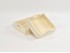 Square wooden basket box with handles 16.5x16.5x6.5 cm. Ref.AW8781