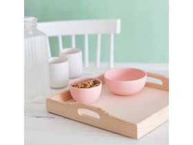 Square wooden trays with handles 2 sizes Ref.P1091AZ