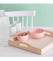 Square wooden trays with handles 2 sizes Ref.P1091AZ