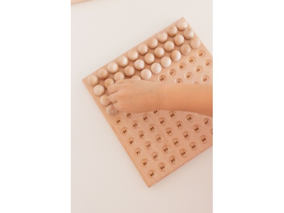 Tablero de madera para bolas Ø20 mm.Ref.MO196