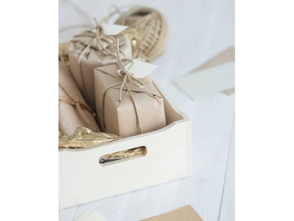 Wooden tray box 30x22x11 cm. for BB products Ref.P00TB01