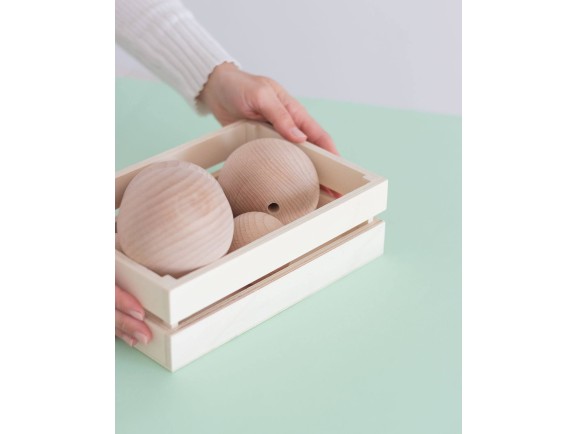 Caja Cesta de madera pequeña 2 medidas Ref.P50C14
