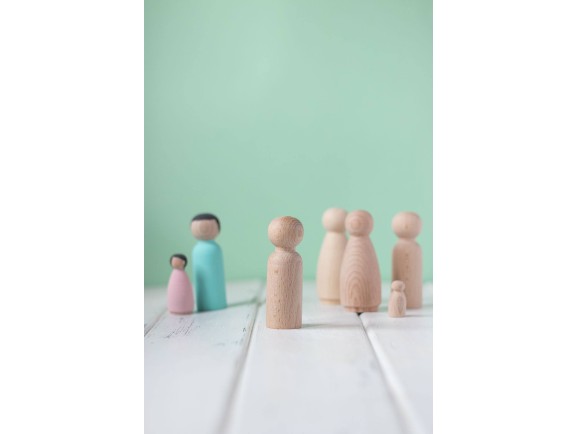 Muñecos familia de madera Ref.PegDolls