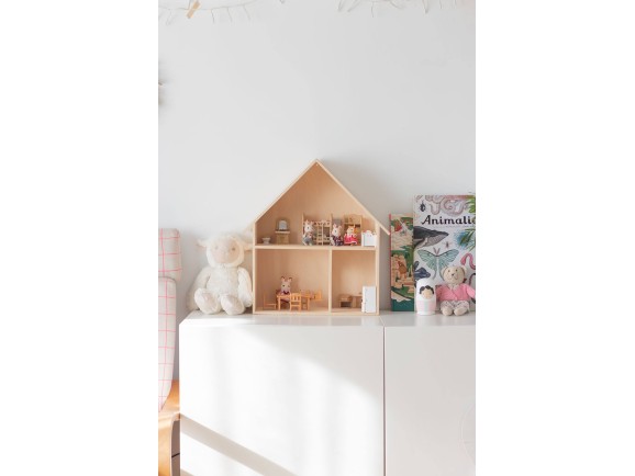 Wooden dollhouse 3 divisions Ref.P00CB13