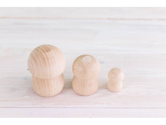 Wooden mushrooms 3 sizes Ref.CC105